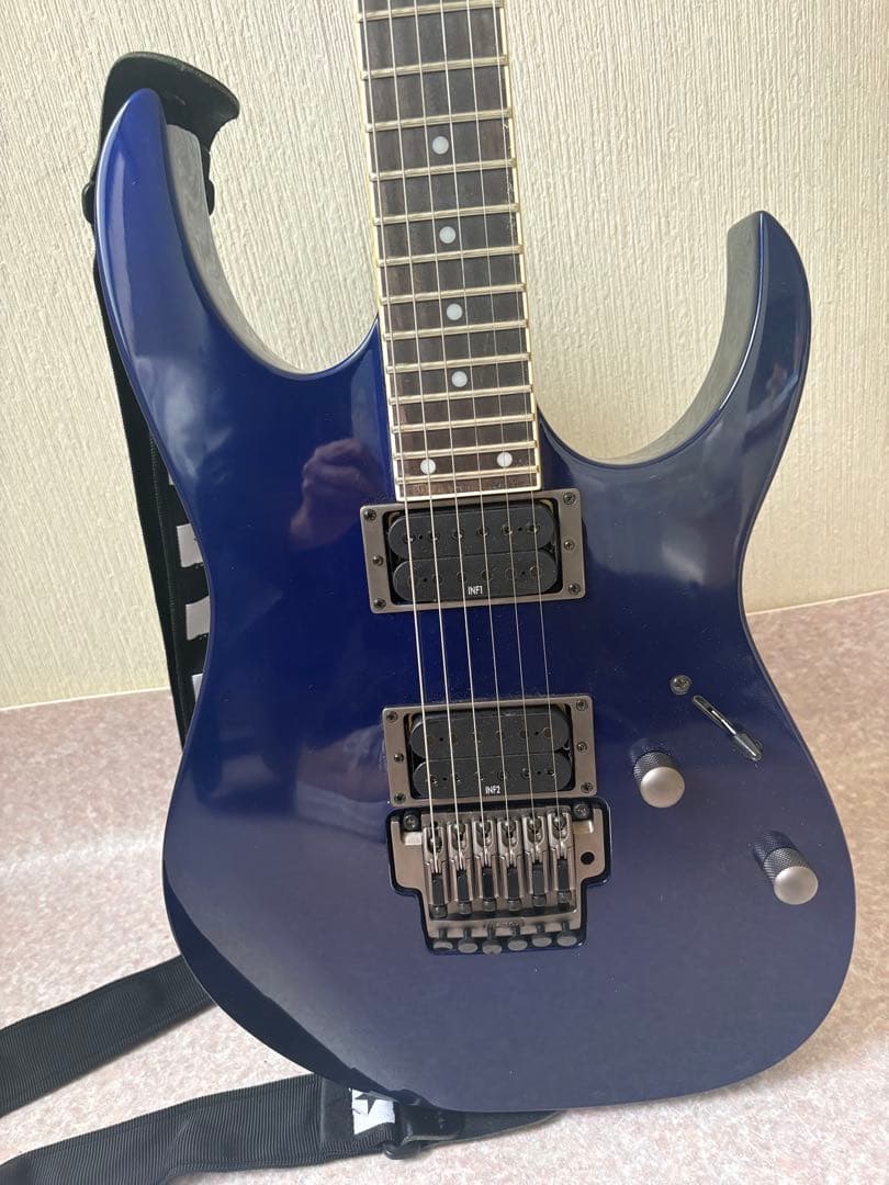 Ibanez エレキギター ダークブルー ストラップ付き 極美品・動作確認