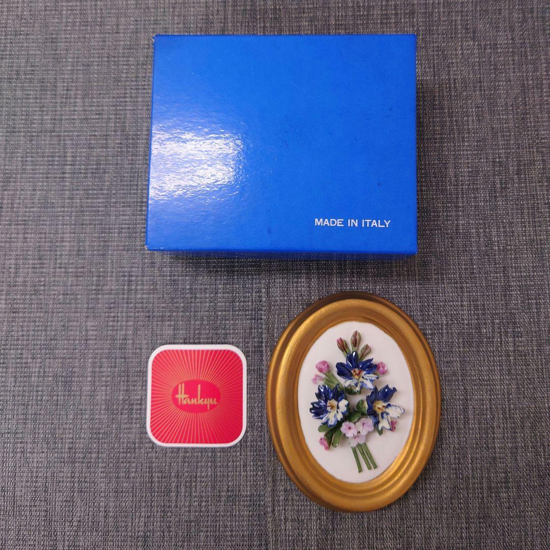 capodimonteカポディモンテ陶花花壁掛けイタリア製