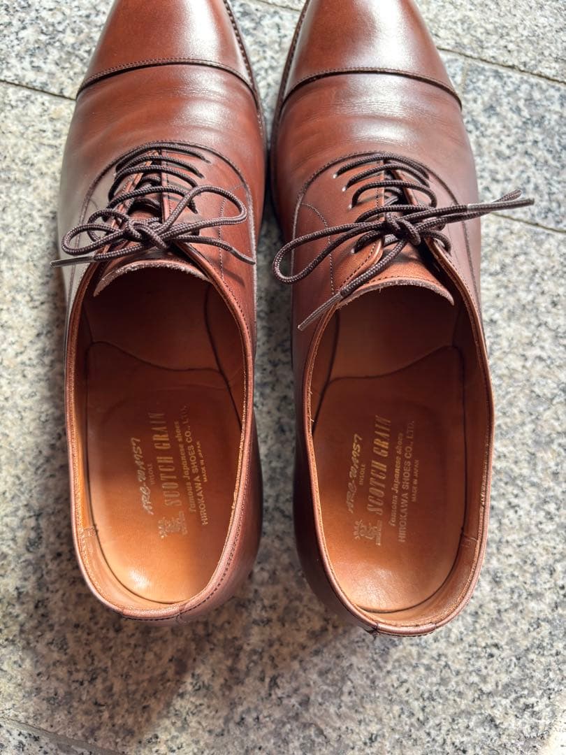 スコッチグレイン　匠モデル　使用少ない　ストレートチップ　訳アリ