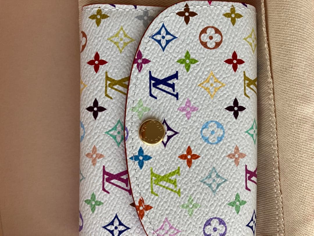 新品★ルイヴィトン ポルトモネロザリ　マルチカラー　村上隆　コラボ