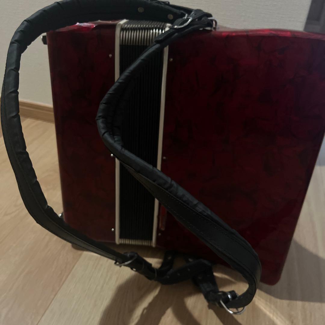 BAI-LE バイリ 30鍵 24ベース アコーディオン 赤