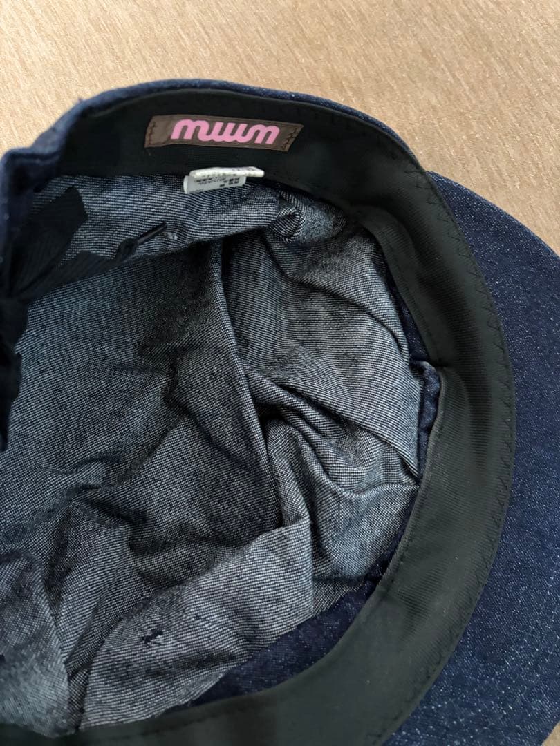 WMMW 吉田美和 デニム生地 キャスケット帽 藍色 - メルカリ