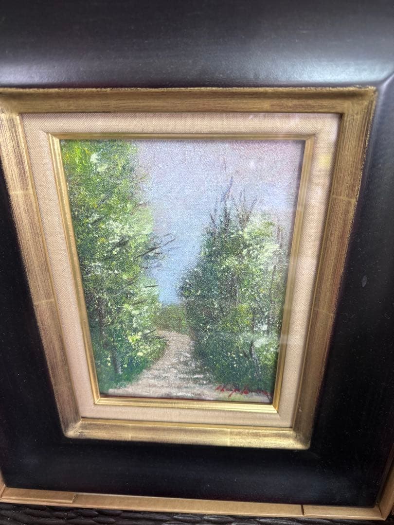 油彩画　早川佑市　SM高級額縁付き　新品未使用