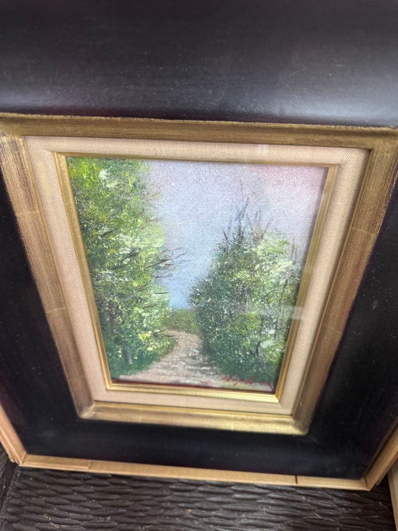 油彩画　早川佑市　SM高級額縁付き　新品未使用