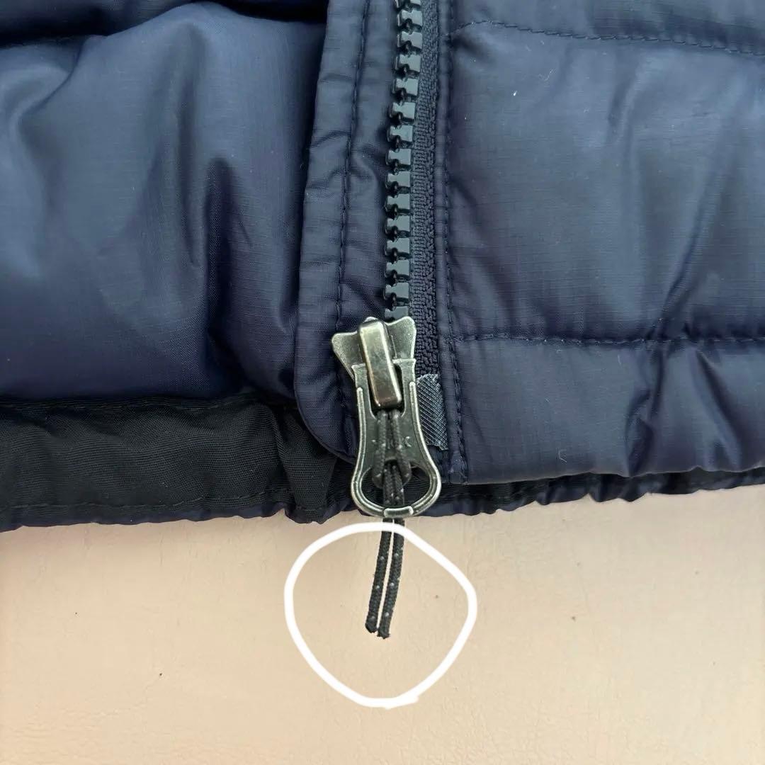 美品 ザノースフェイス ダウン ジャケット アウター キッズ ネイビー 90