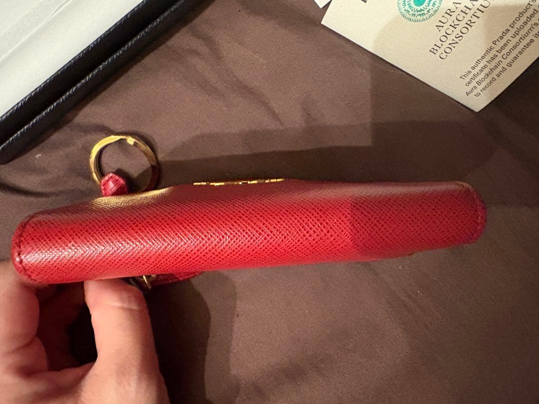 PRADA サフィアーノ　ケース　キーケース　ミニ財布