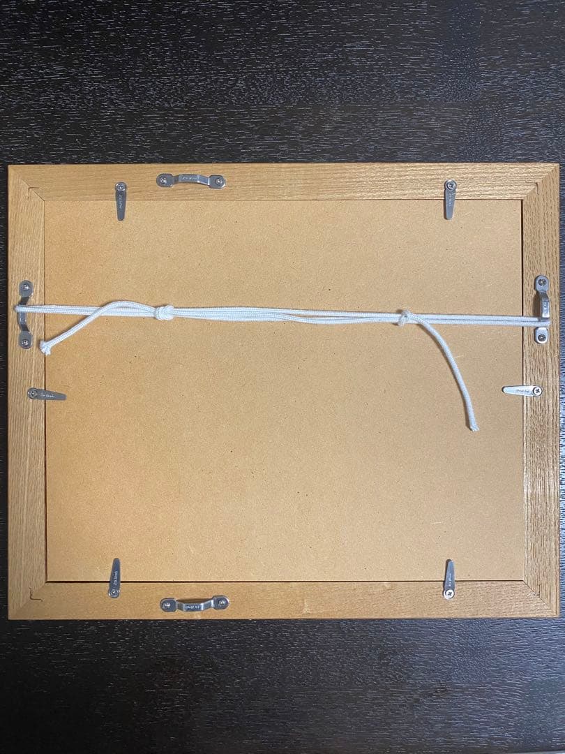 赤富士　額縁入り