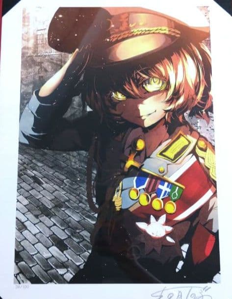 幼女戦記 直筆サイン入り描き下ろしアートグラフ 限定100枚 - メルカリ