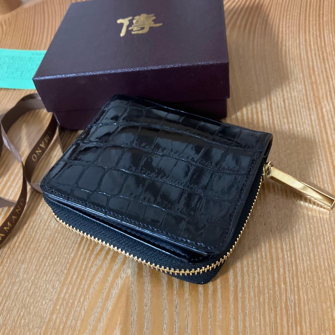 傳濱野　皇室御用達 皮革の宝石　クロコ　ジュエリー財布 （ジェムクロコ）