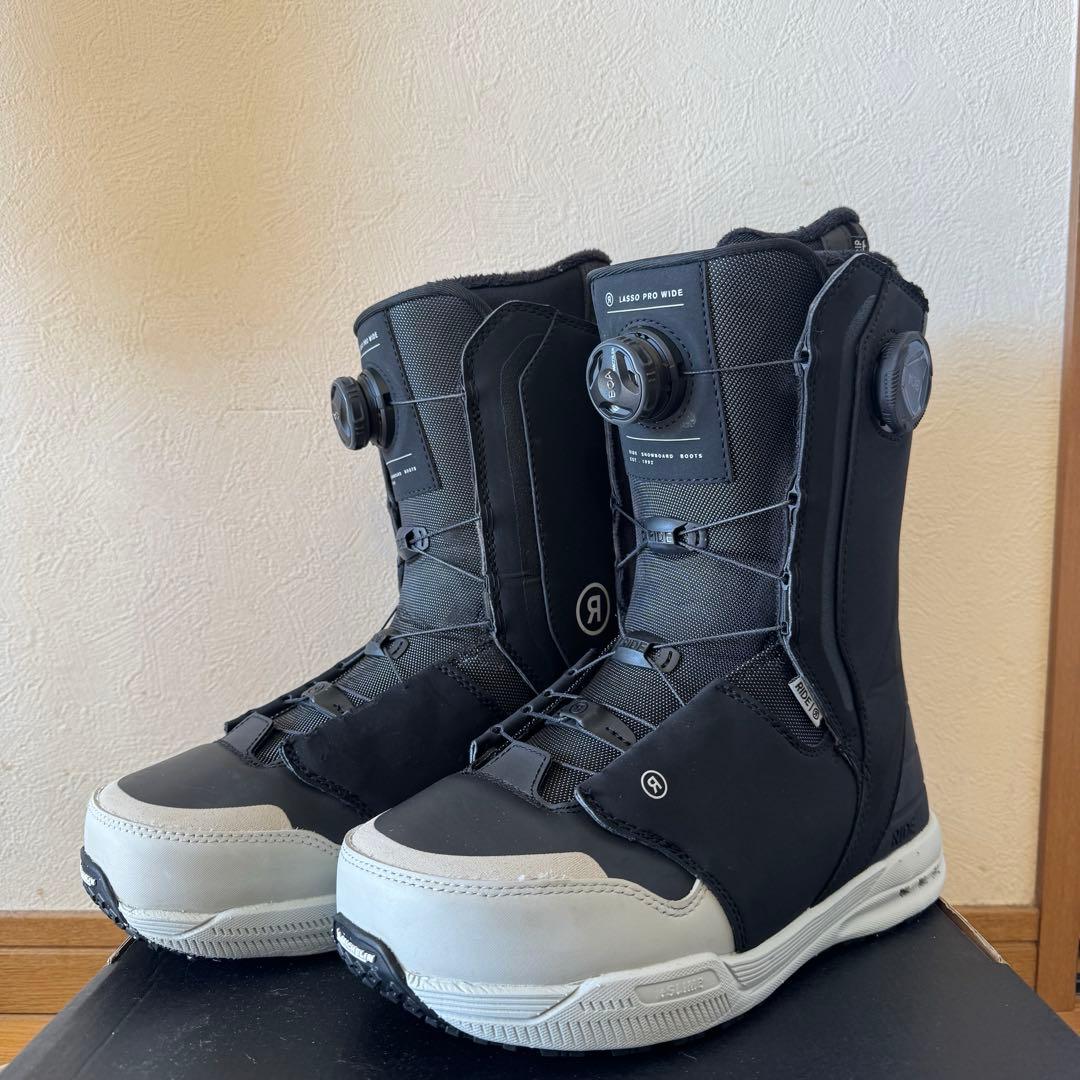 【ほぼ未使用】24-25モデル RIDE LASSO PRO WIDE 27cm