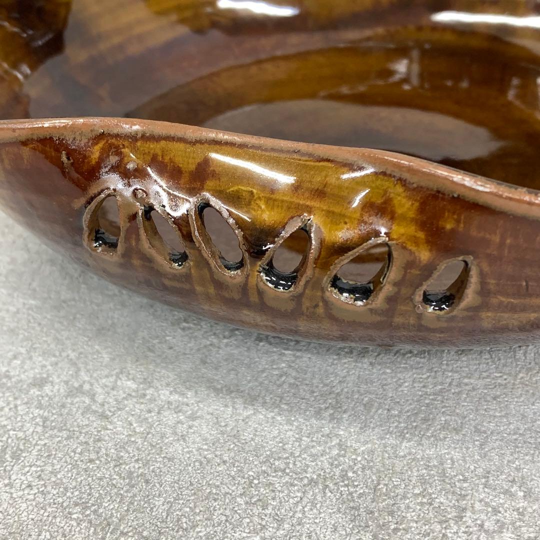 十三代 高取八仙 手付菓子器 共箱 高取焼 抹茶 和 茶の湯