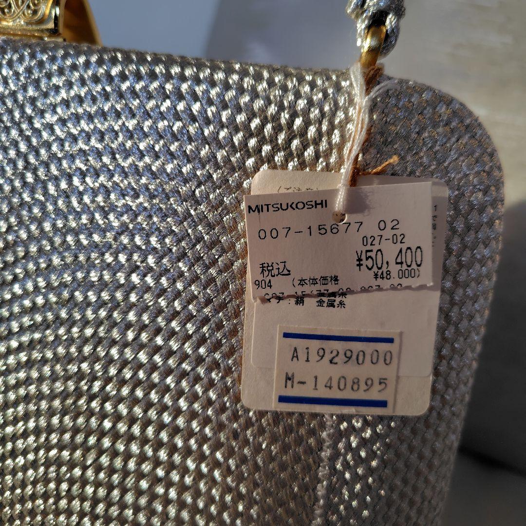 週末セール【新品未使用】絹製ハンドバッグ・パーティーバッグ神田胡蝶