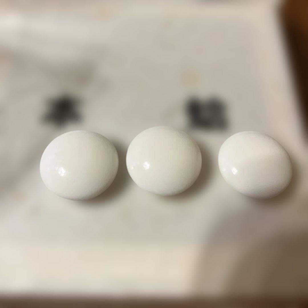 美品 高品質 囲碁石 日向特製本蛤碁石 36号雪印 本蛤白石 本那智黒石