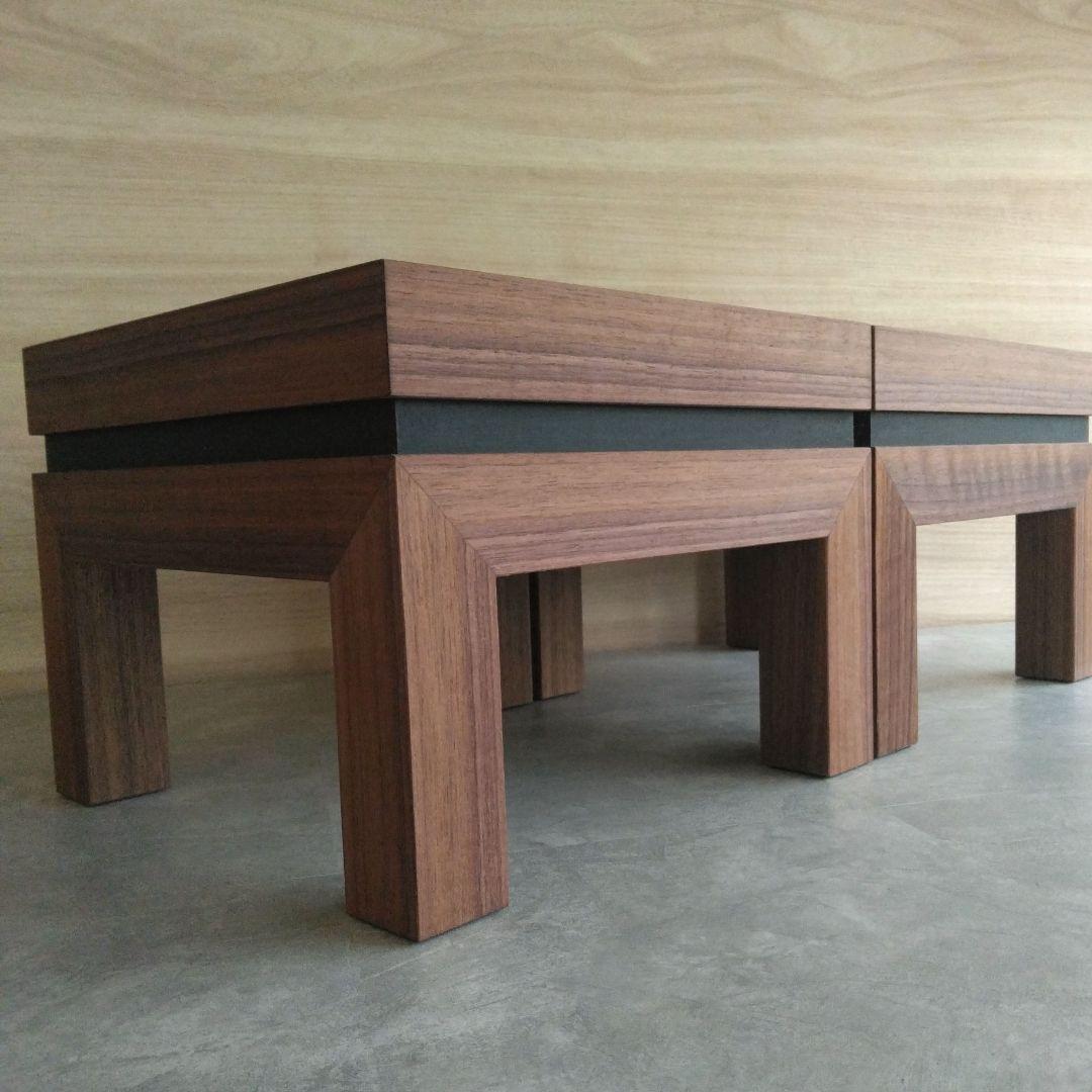 木製スピーカースタンド一対 Walnut