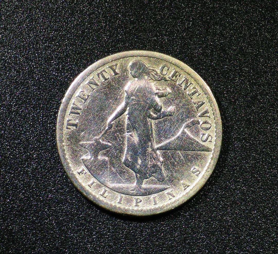 アメリカ統治下フィリピン 50・20センタボス 銀貨 3枚 - メルカリ