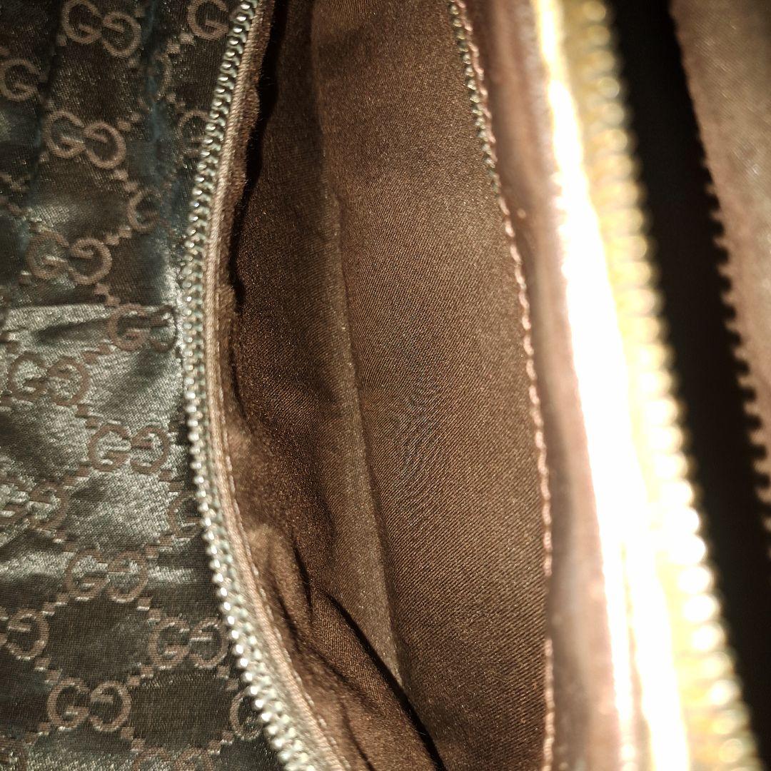 グッチ ショルダーバッグ GGスプリーム ロゴ型押し PVC レザー