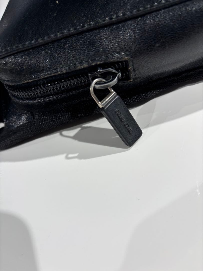 miumiu レザーショルダーバッグ　アーカイブ　ヴィンテージ　ミュウミュウ