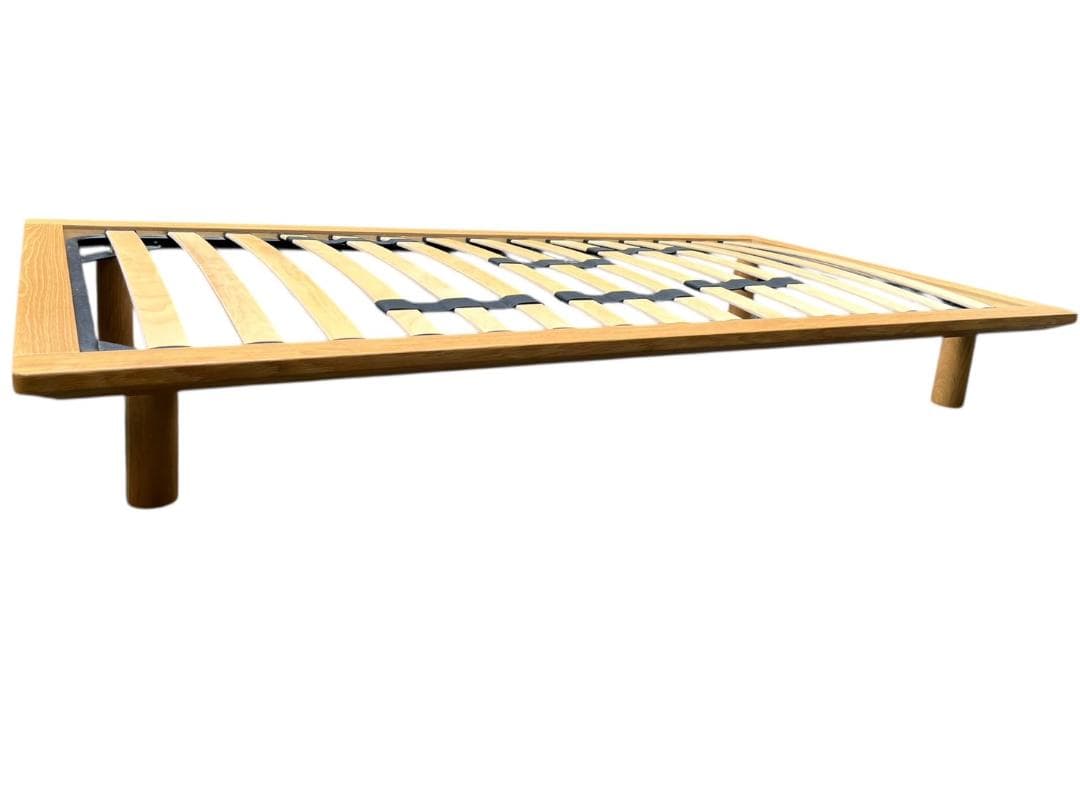 無印 ベッドフレーム オーク材 木製　シングル 美品