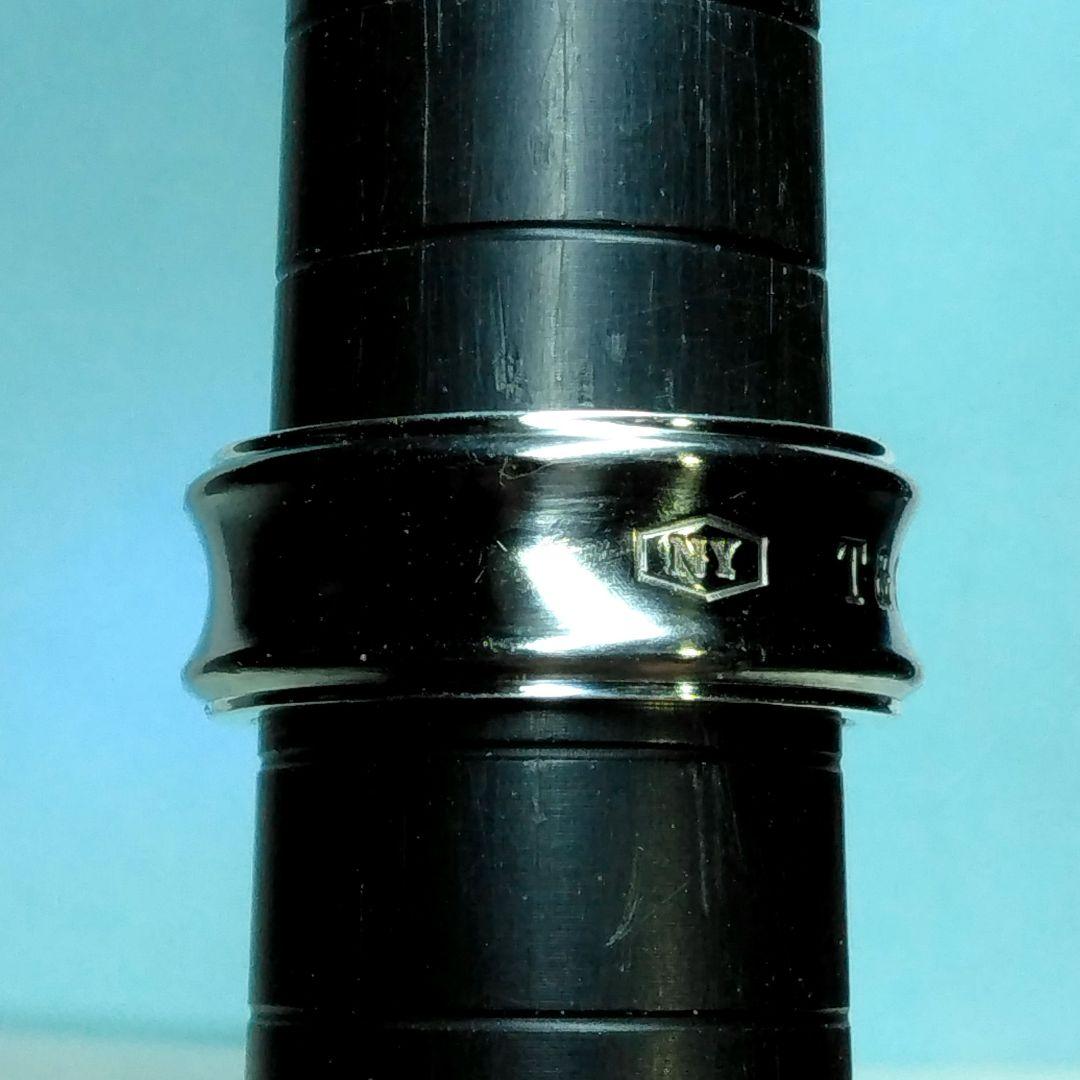 ティファニーシルバー＆チタン ナローリング　15.5号　新品仕上げ