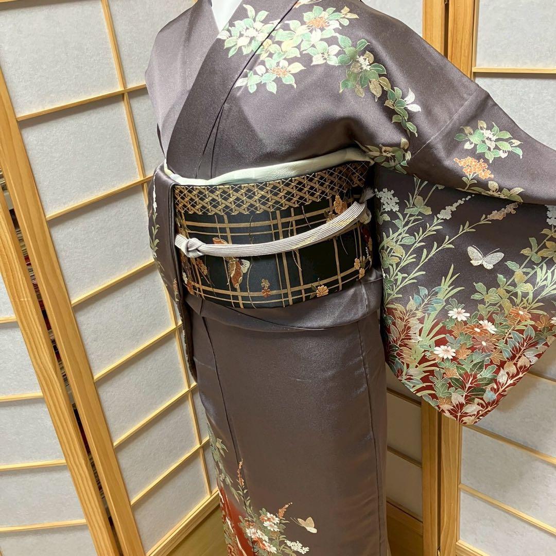 作家物 モノトーンを楽しむ 雪景色のような付下げ 訪問着、付下げ、色