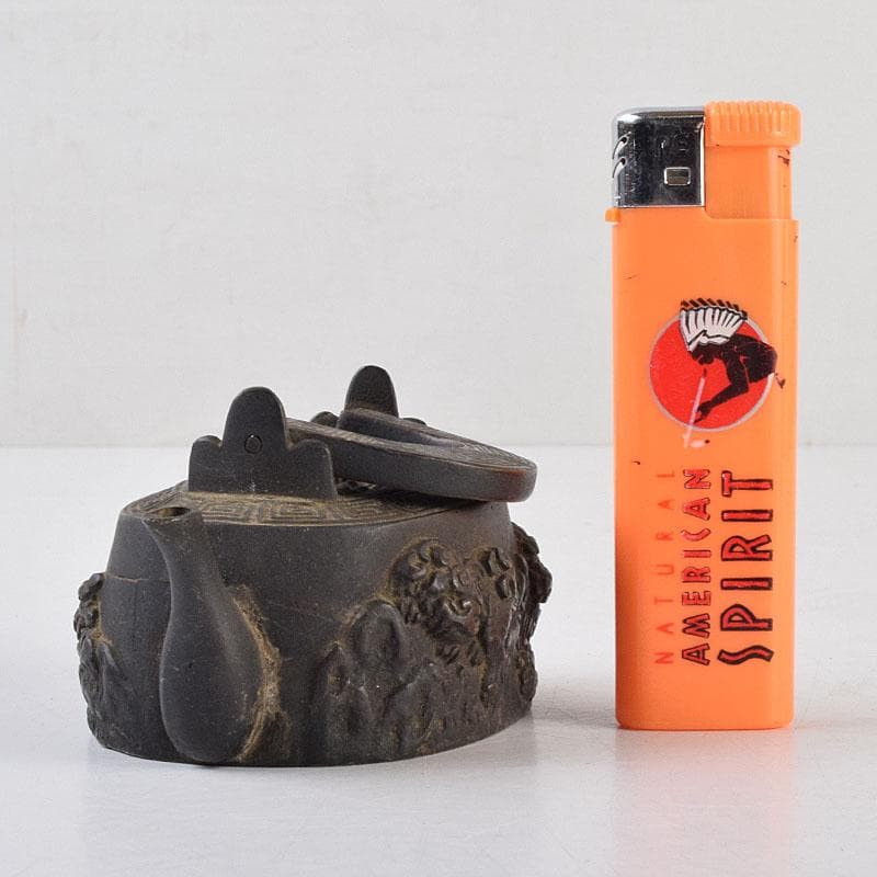 中国 古銅 神獣雷刻 水滴 書道具 V R9176 - メルカリ