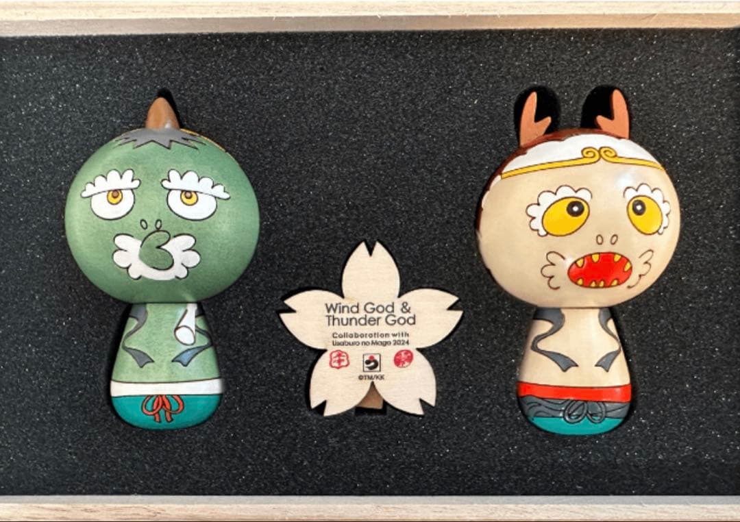 カイカイキキ 村上隆 もののけ京都 限定 卯三郎の孫コラボ 風神雷神 こけし カイカイキキ 村上隆 もののけ京都 限定 卯三郎の孫コラボ 風神雷神