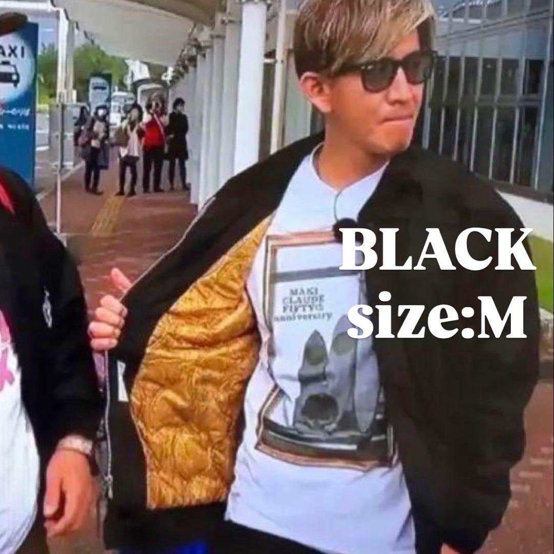 新品】M 黒金 ダービーオブサンフランシスコ ダービージャケット 木村拓哉