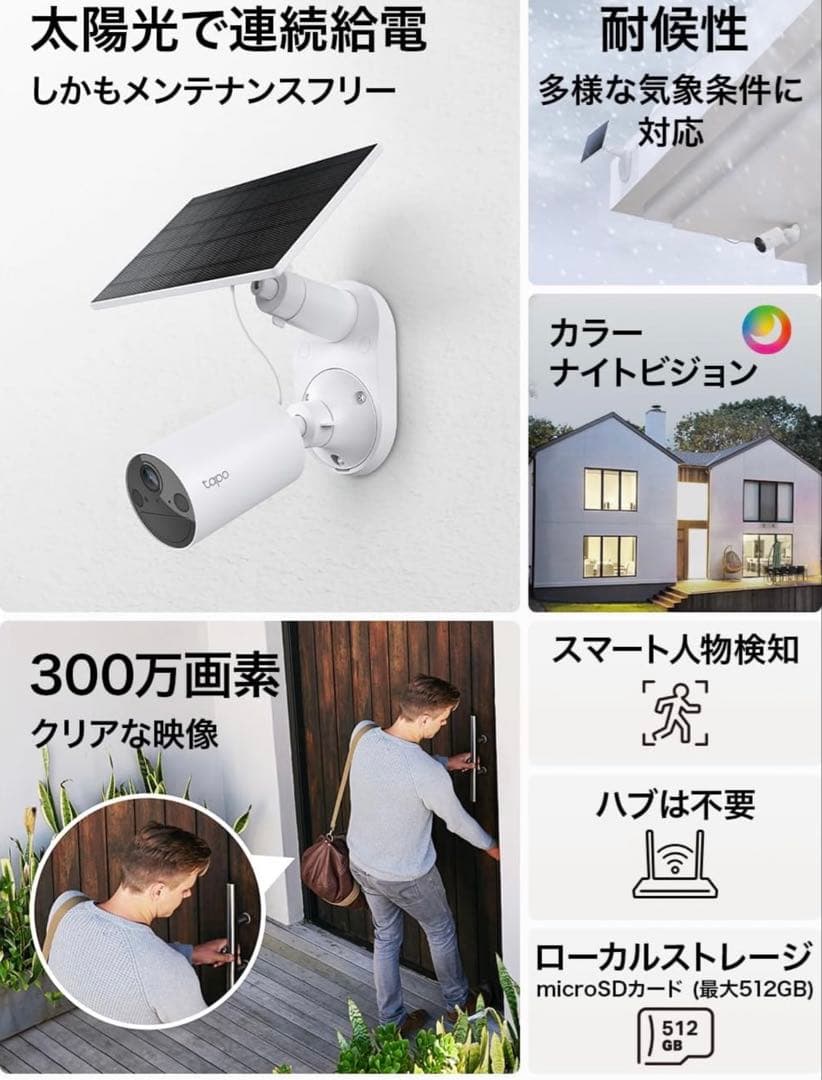 Tapo C410 KIT ソーラー防犯カメラキット