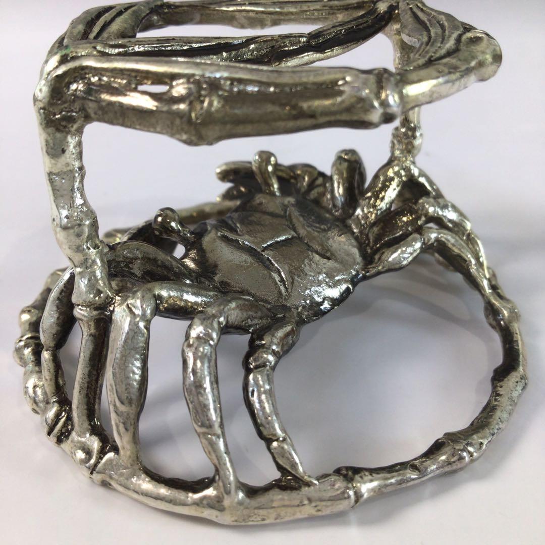 R926 蓋置 『唐銅』『藤井宗喜造』『笹蟹蓋置』 共箱 茶道具の通販