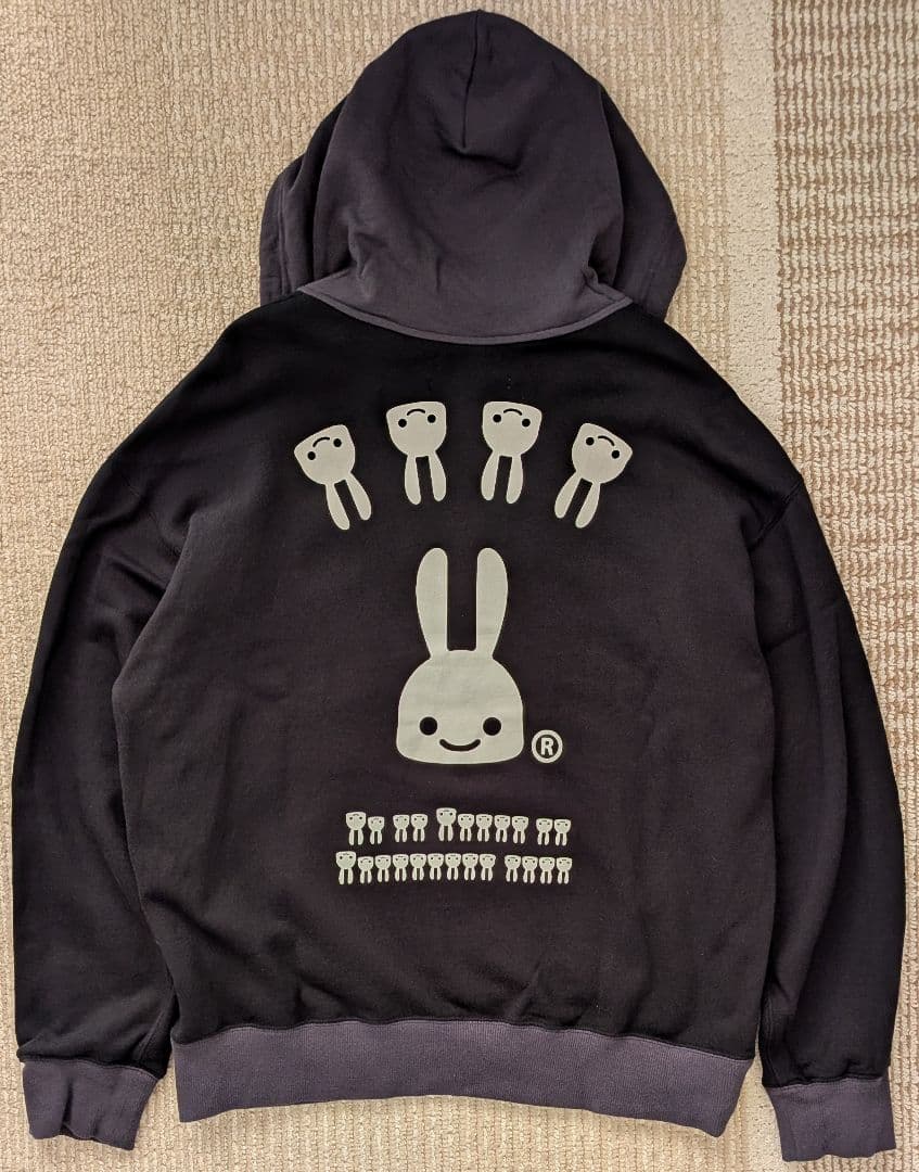 CUNE 後付けパーカー L 日本製 キューン ウサギ メンズ レディース