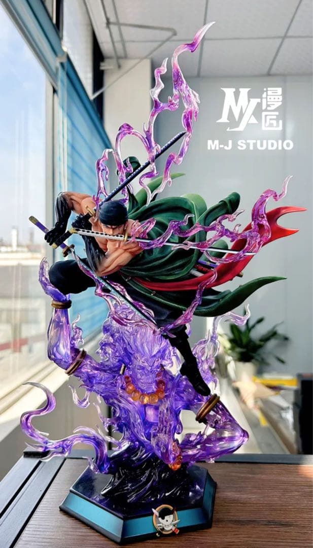 ゾロ緑色ver. 台座透明版 MJ ガレージキット ワンピース ゾロ 緑色ver. 台座透明版 MJ ガレージキット フィギュア ワンピース