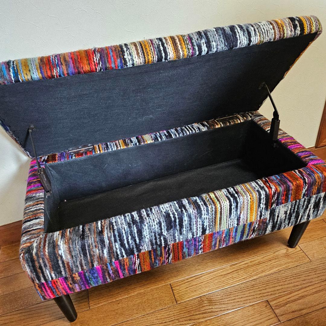 ヴォレ BOXスツール 収納 蓋付き アンティーク風 レトロ チェア イス