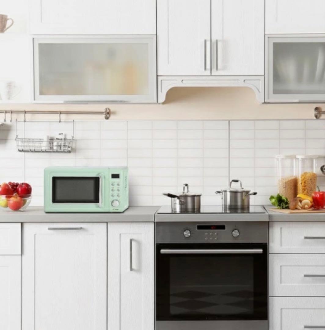 A-stage 単機能レトロ調　電子レンジ　20L ✨希少なライトグリーン✨ A-stage 単機能レトロ調電子レンジ 20L DRW-20HF-G おすすめ : ウエノ