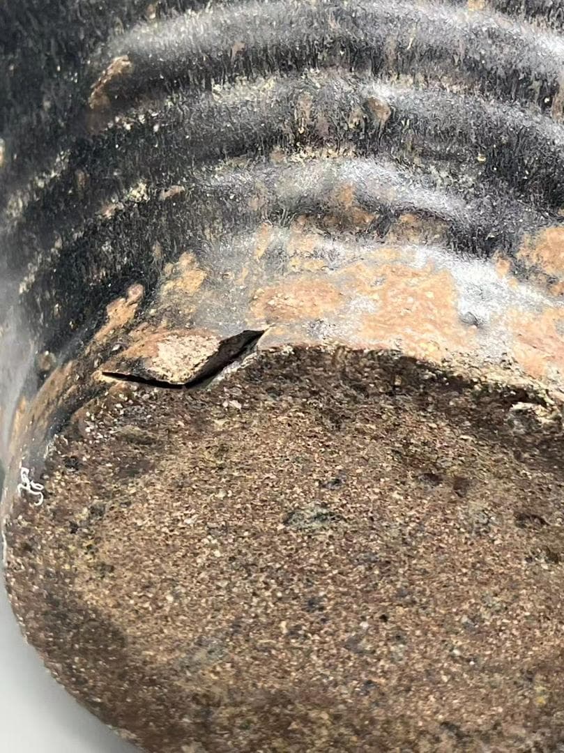 宋時代 贛州窯黑陶大壺 黑陶大瓶 李朝15世紀 高麗 黒陶大壺(B-52