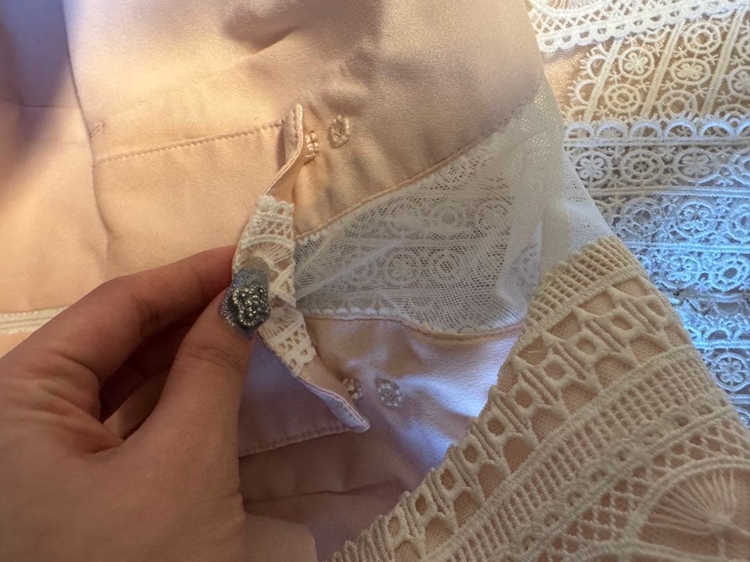 ホワイトレースAラインドレス (普段Sサイズ着用)