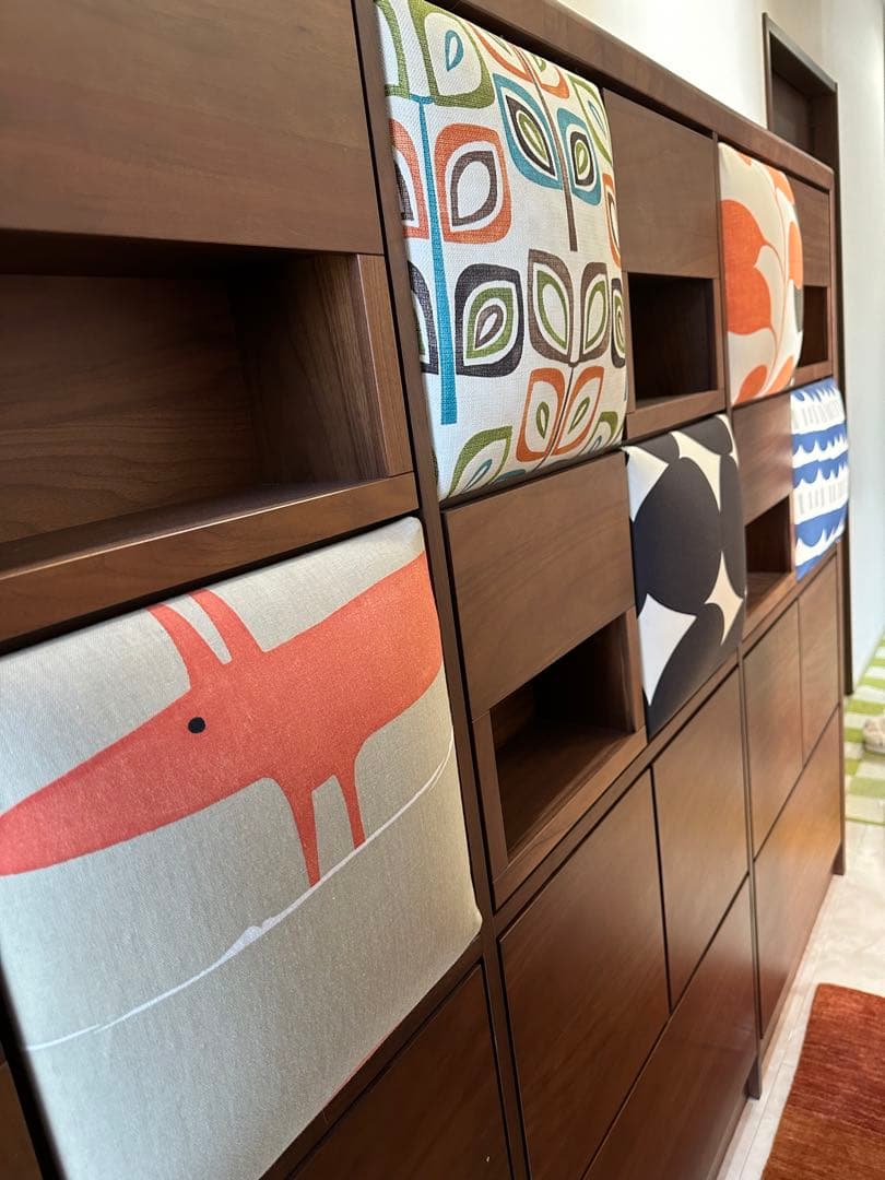 送料無料】壁面収納 ウォールナット材 高級家具