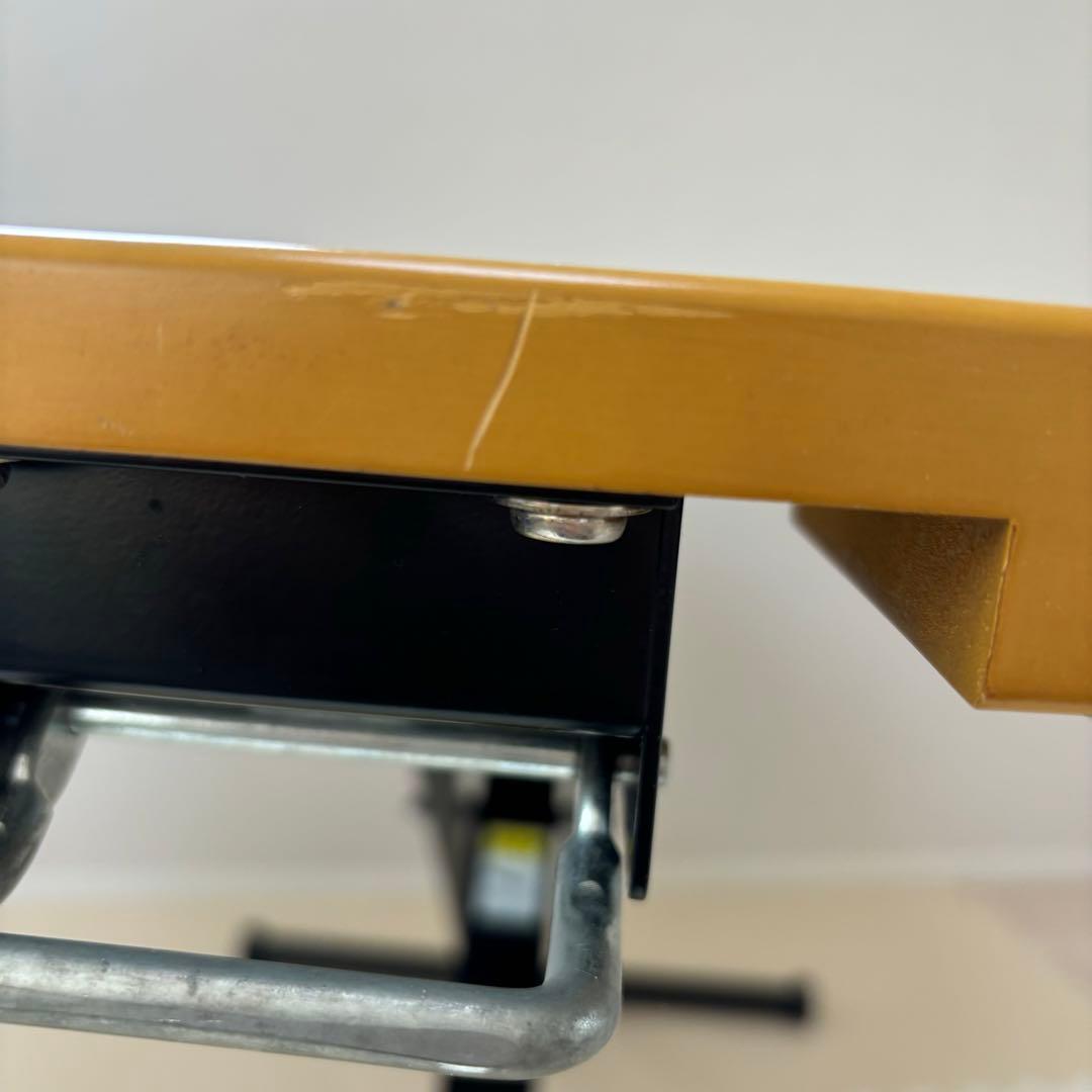 【花ちゃん】昇降式テーブル ダイニングテーブル 高さ調整可能 メープル