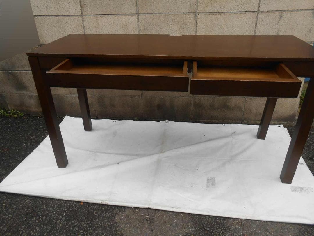 直接引取 人気商品 木製 パソコンデスク コード収納可能 ベルメゾン 近隣配送可