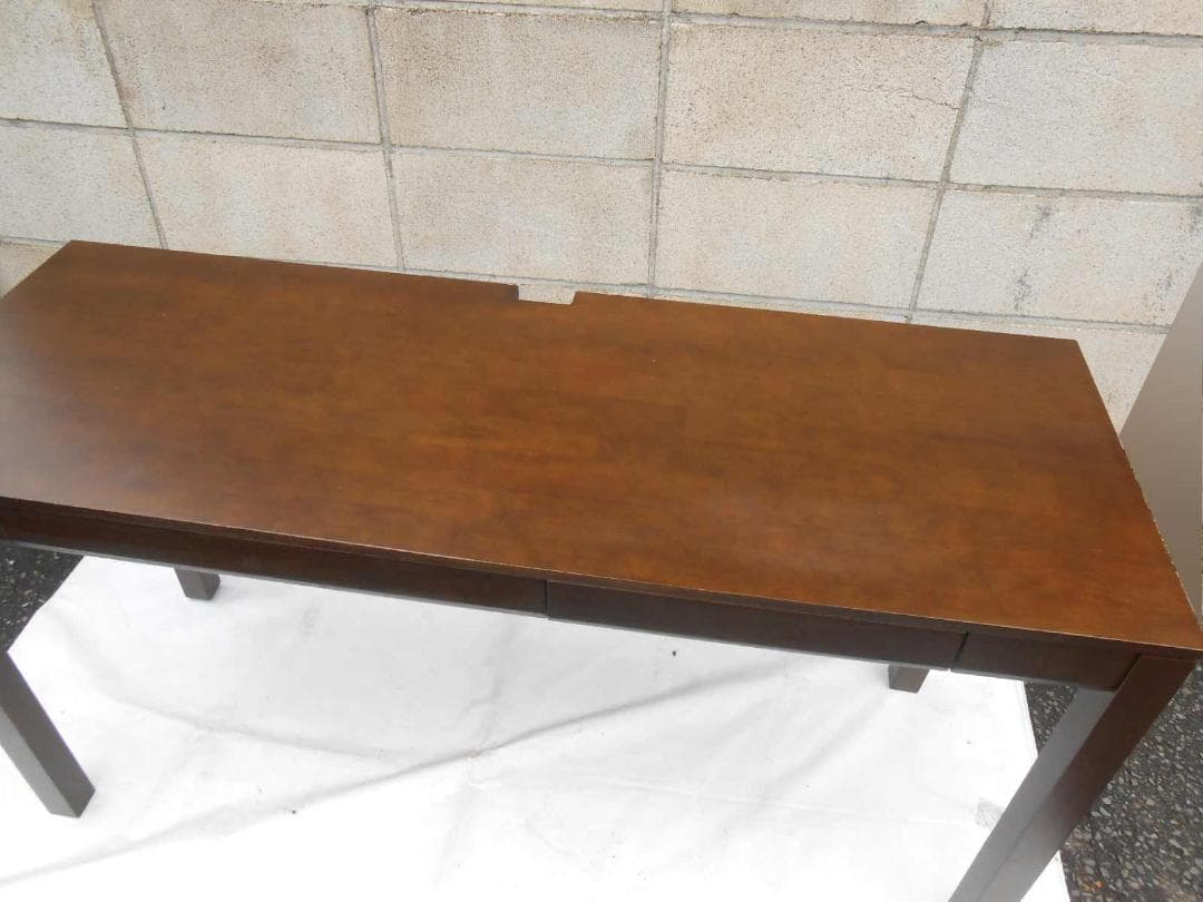 直接引取 人気商品 木製 パソコンデスク コード収納可能 ベルメゾン 近隣配送可