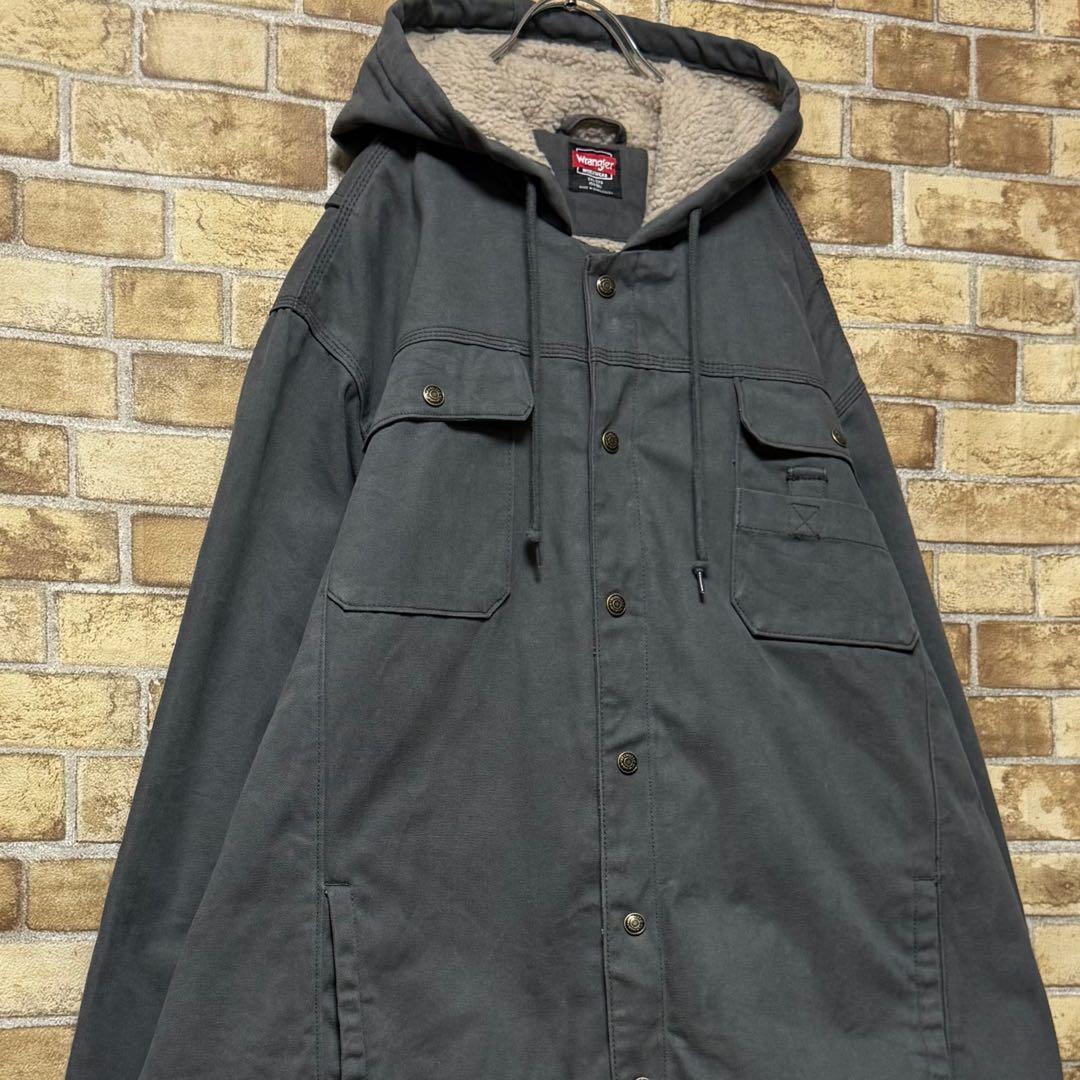 ラングラー　ダック地　アクティブジャケット　裏ボア　ビッグシルエット　3XL