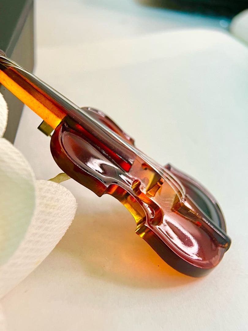 鼈甲バイオリンブローチ（サイズ10.5cm）2EZ92330341-005