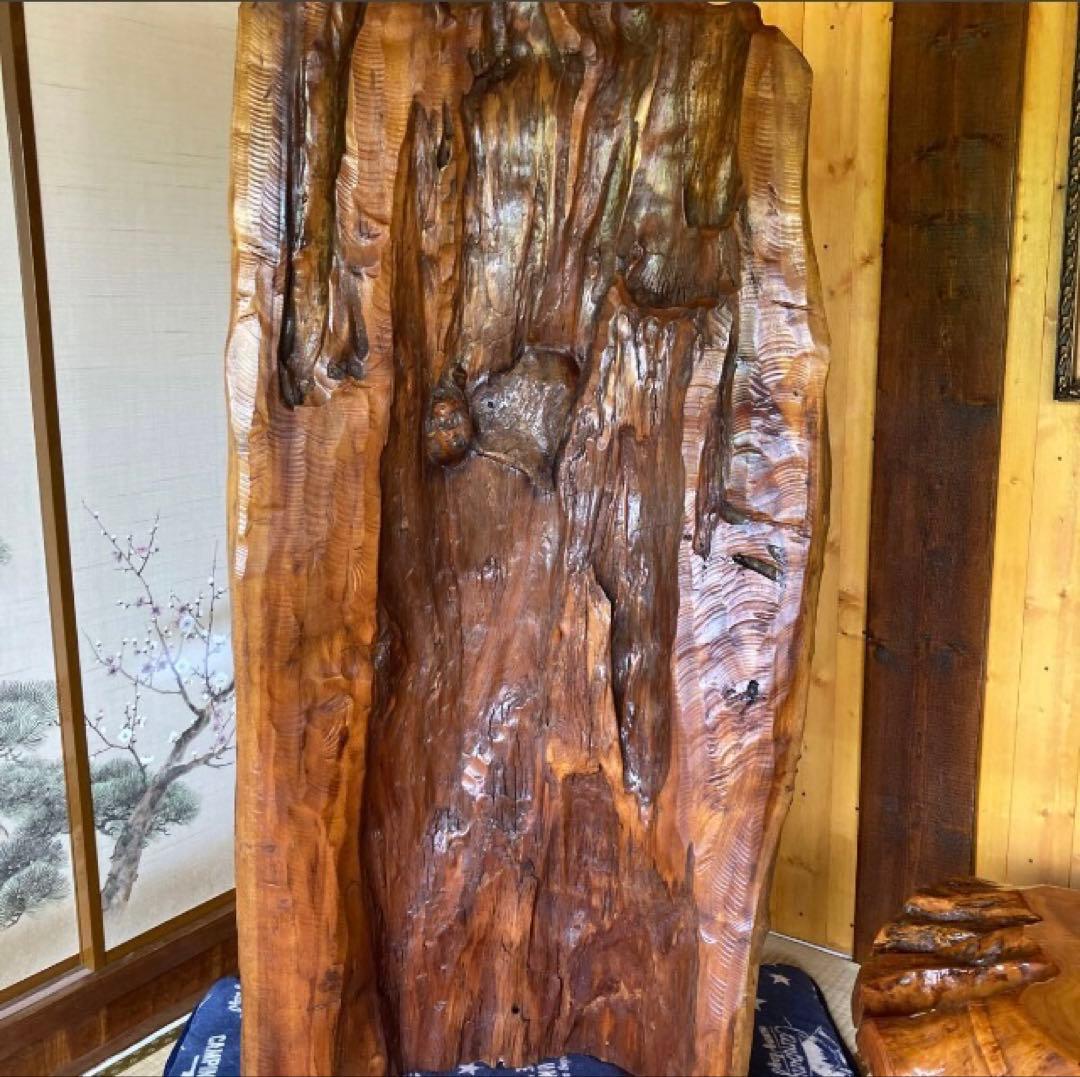 超特大木彫りの衛立 虎の置物 欅 虎の置物 木彫り