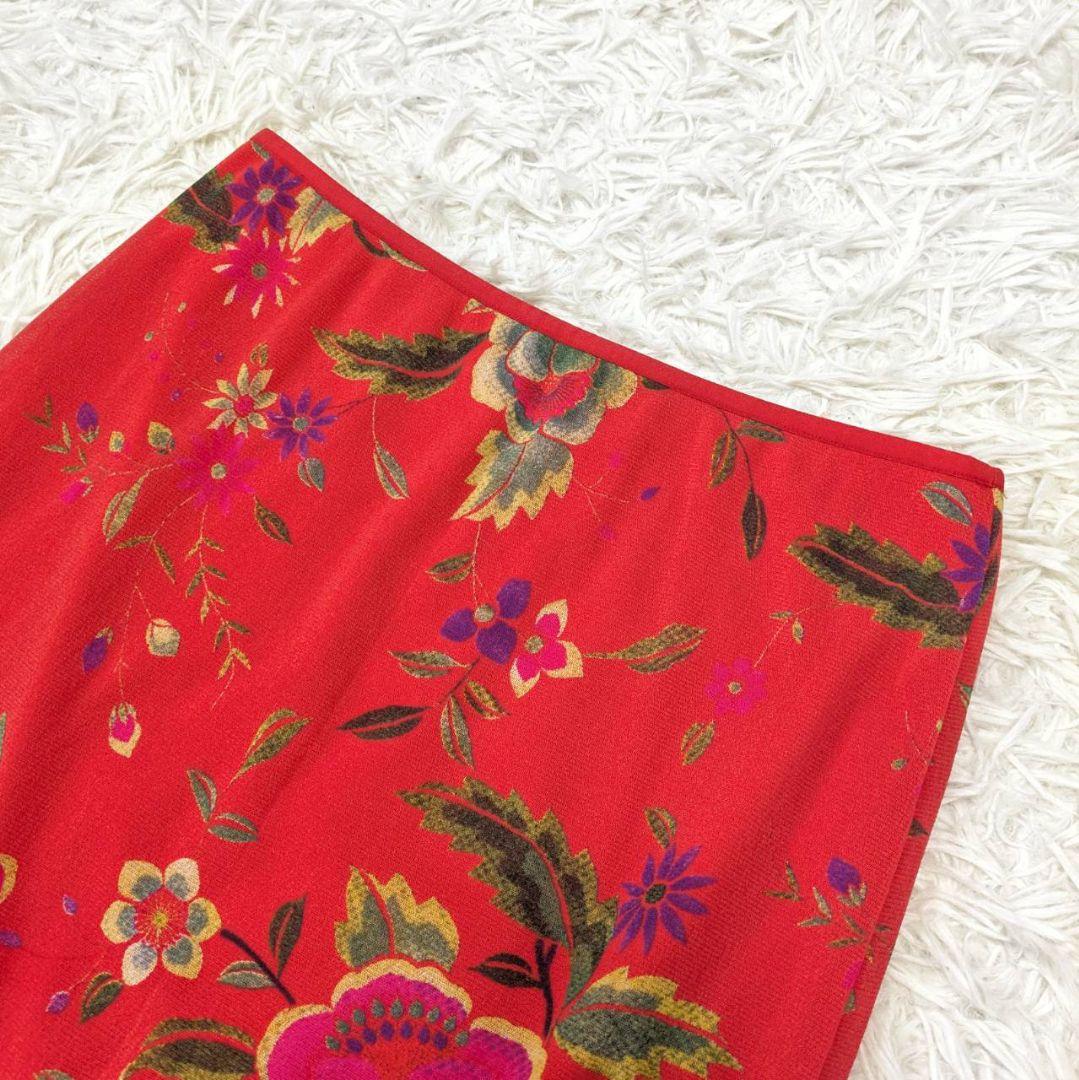 Vivienne Tam 膝丈 タイトスカート【Ｍ】 花柄 メッシュパワーネット