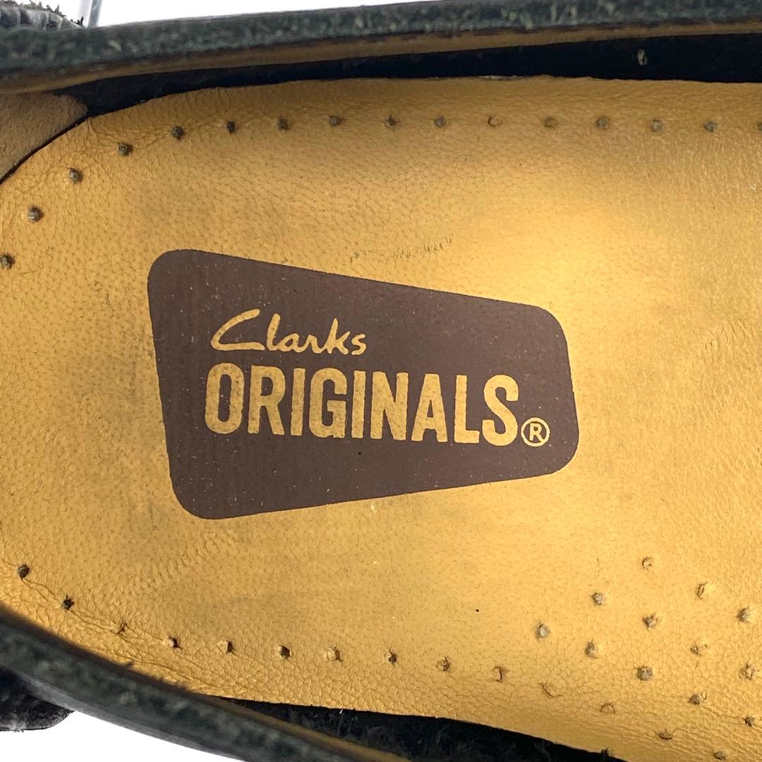 【美品】Clarks LUGGER BLK SMOOTH LEATHER 7.5