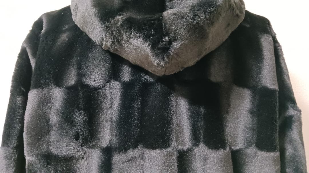 イタリア製 ミンク ＆ カシミヤ混 パカーフード付き 毛皮 防寒 日本サイズLL