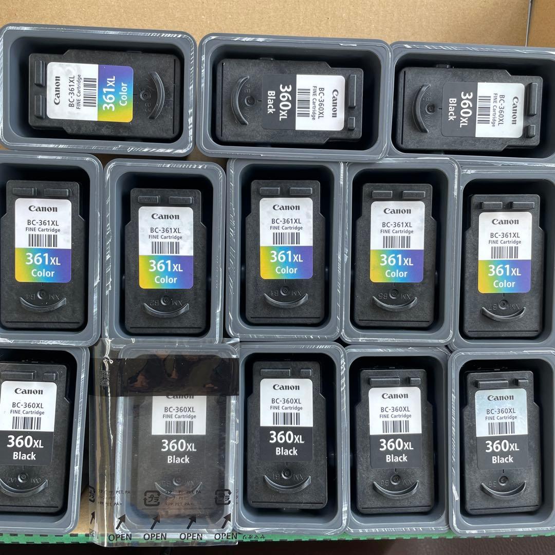 Canon BC-360XL/361XL インクカートリッジ 14個セット 使用済みCanon