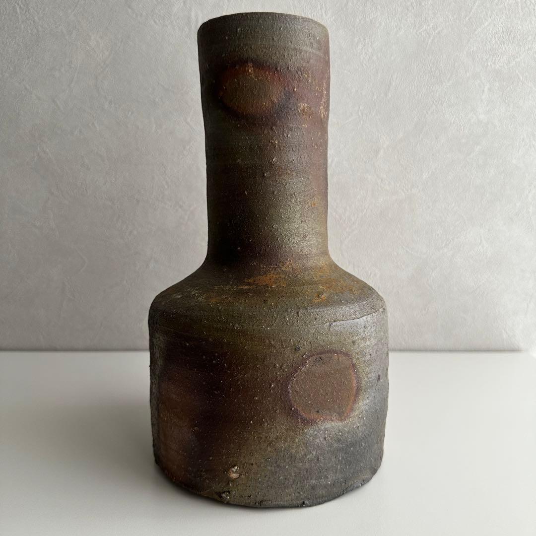 和仁栄幸(正興) 備前 花器 花入 共箱