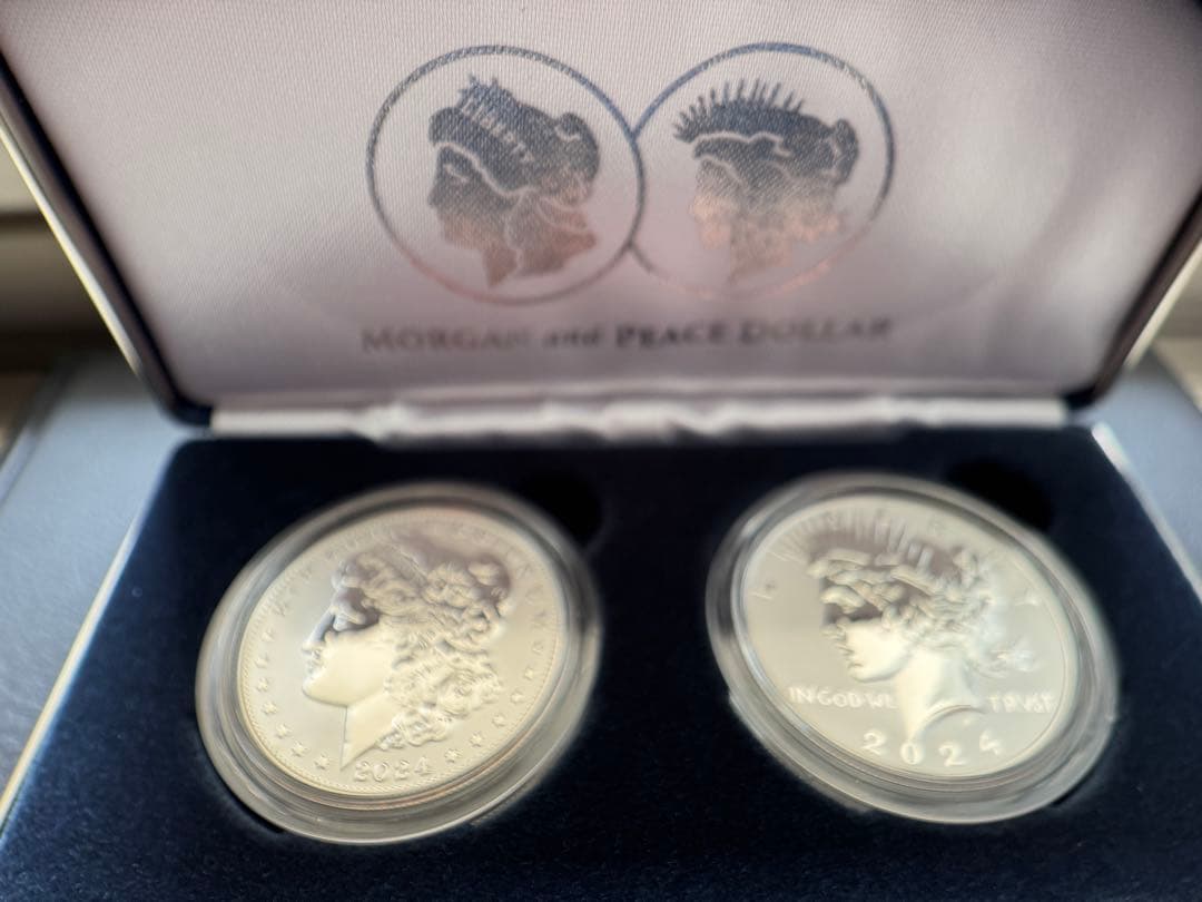 2024 モルガン & ピース ダラー リバースプルーフ 2セット 銀貨 2024 モルガン & ピース ダラー リバースプルーフ 2コインセット 銀貨