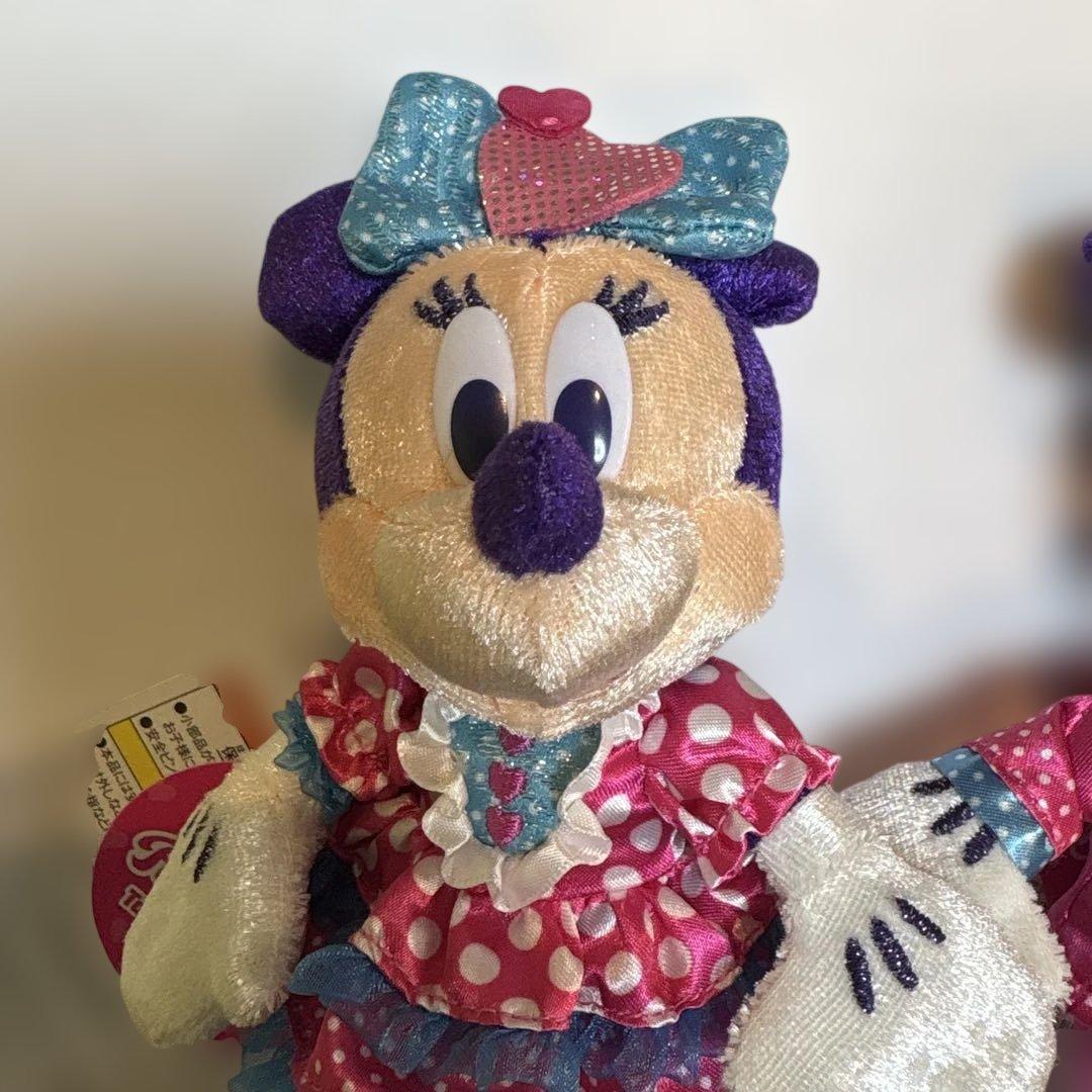 ディズニー　パルパルーザ　ぬいぐるみバッジ　ミッキー　ミニー