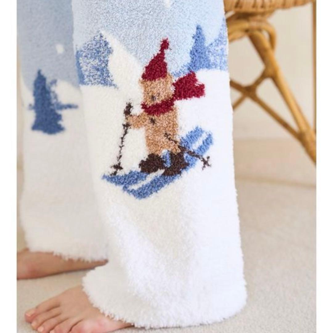 【新品タグ付】ジェラートピケ【HOLIDAY】スキーベアジャガードロングパンツ